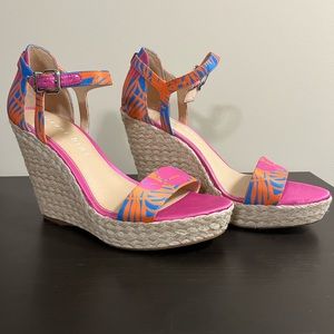 Gianni bani tropical print shoes